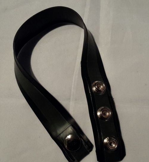 Rubber Bicep Strap With Olive Green Stripe